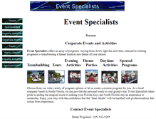 Tablet Screenshot of eventsforgroups.com